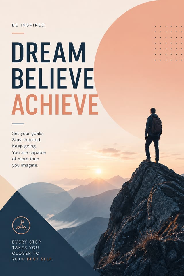Inspirational Poster — modern style poster