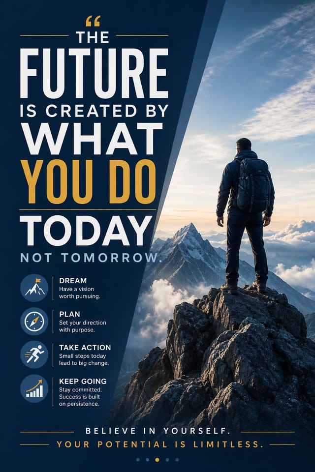 Inspirational Poster — corporate style poster