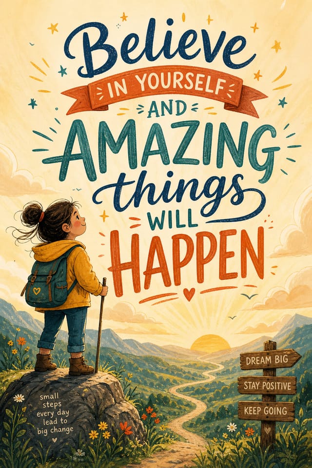 Inspirational Poster — illustration style poster