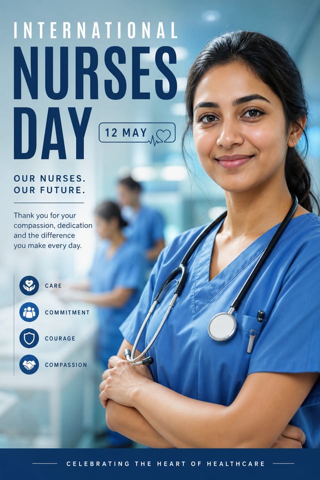 International Nurses Day Poster — photo-realistic style poster