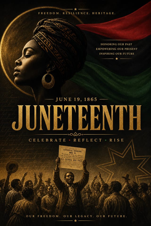 Juneteenth Poster — elegant style poster