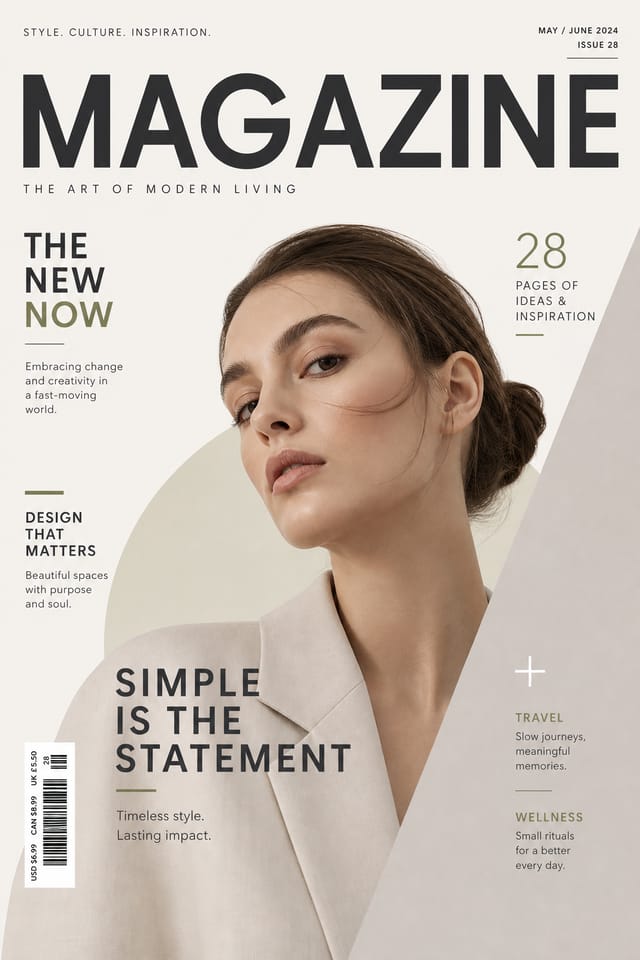Magazine Poster — modern style poster