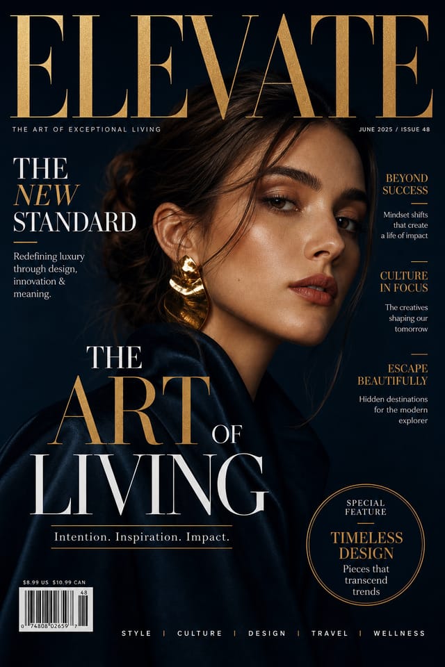 Magazine Poster — elegant style poster