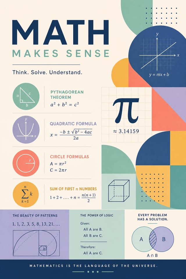 Math Poster — modern style poster