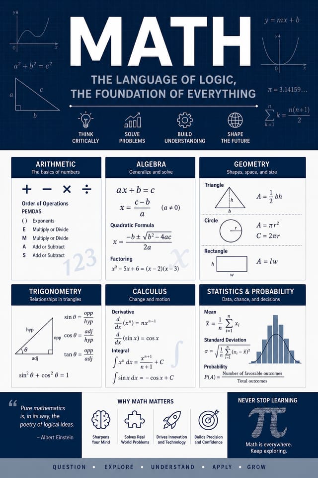 Math Poster — corporate style poster