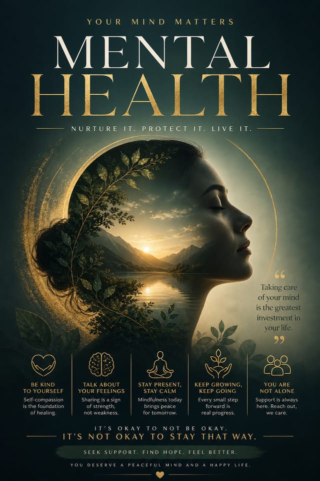 Mental Health Poster — elegant style poster