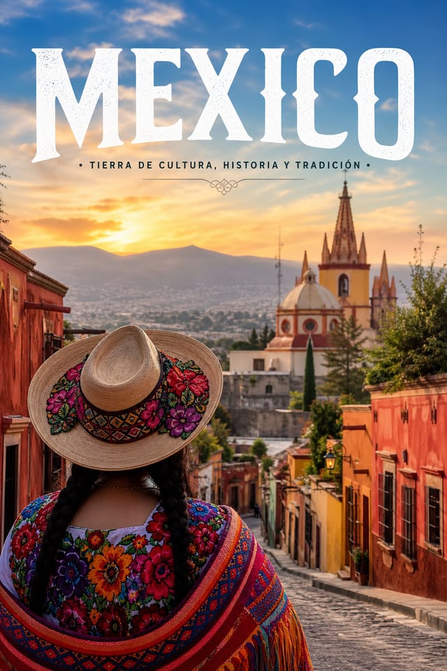 Mexico Poster — photo-realistic style poster