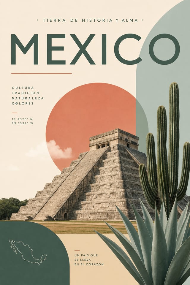 Mexico Poster — modern style poster