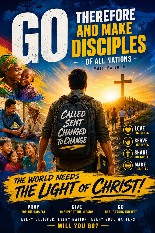 Missionary Poster — vibrant style poster