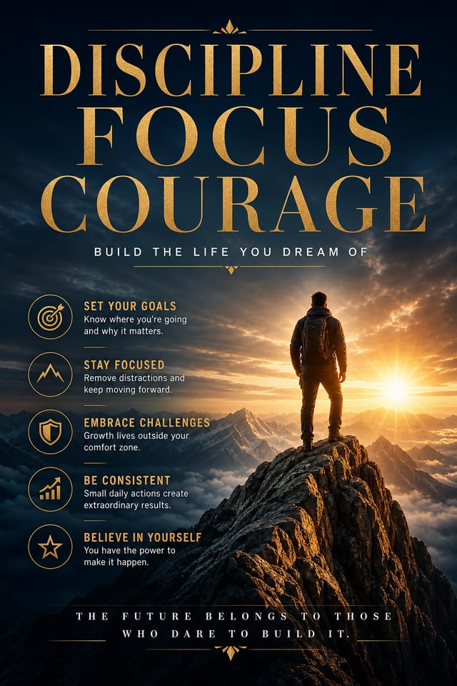 Motivational Poster — elegant style poster