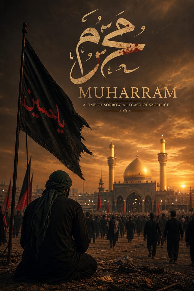 Muharram Poster — photo-realistic style poster