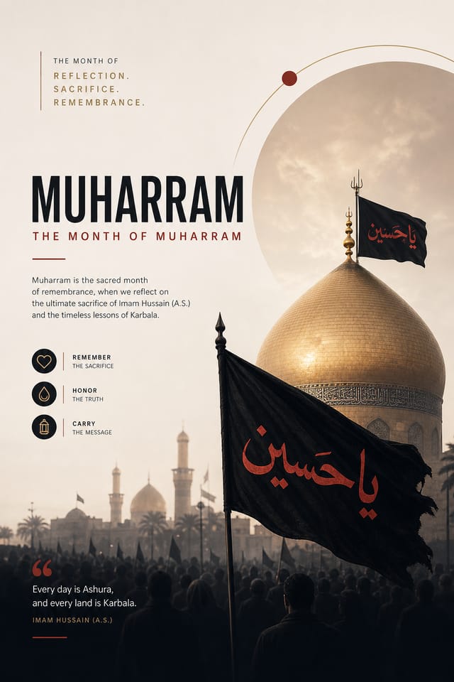 Muharram Poster — modern style poster