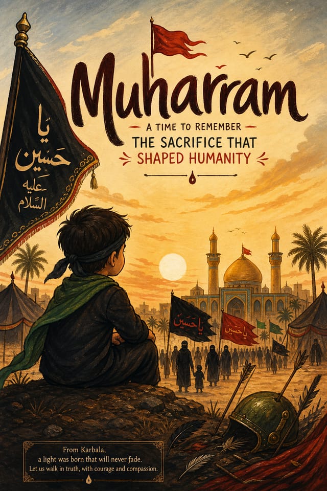 Muharram Poster — illustration style poster