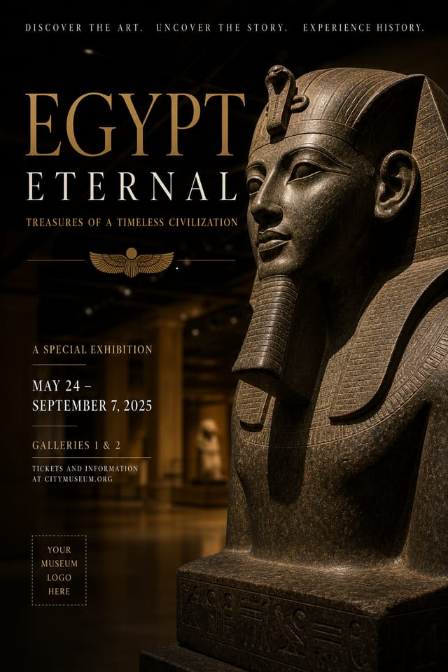Museum Poster — photo-realistic style poster
