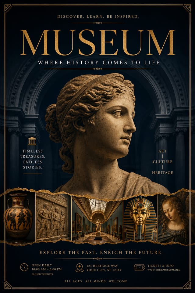 Museum Poster — elegant style poster