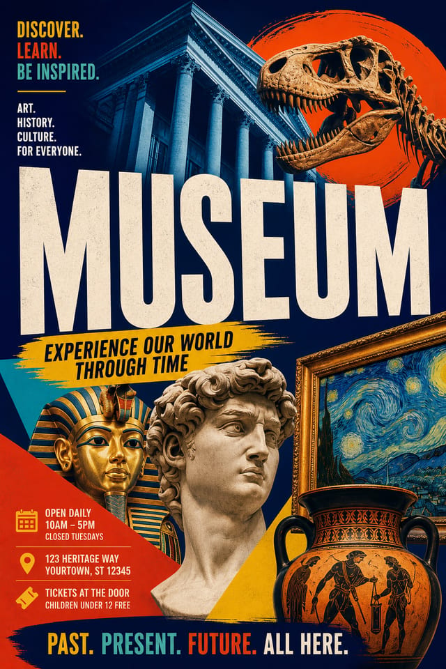 Museum Poster — vibrant style poster