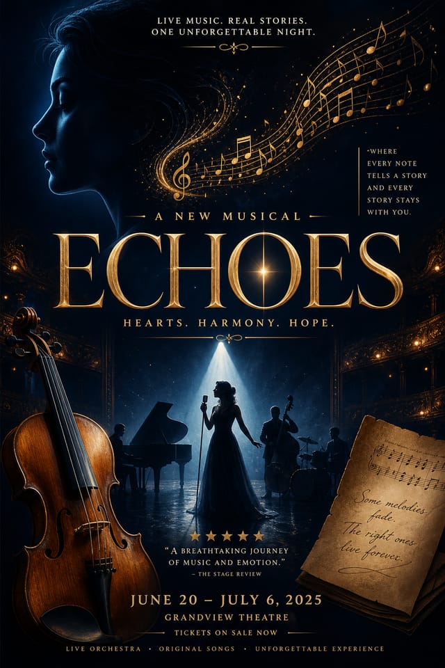 Musical Poster — elegant style poster