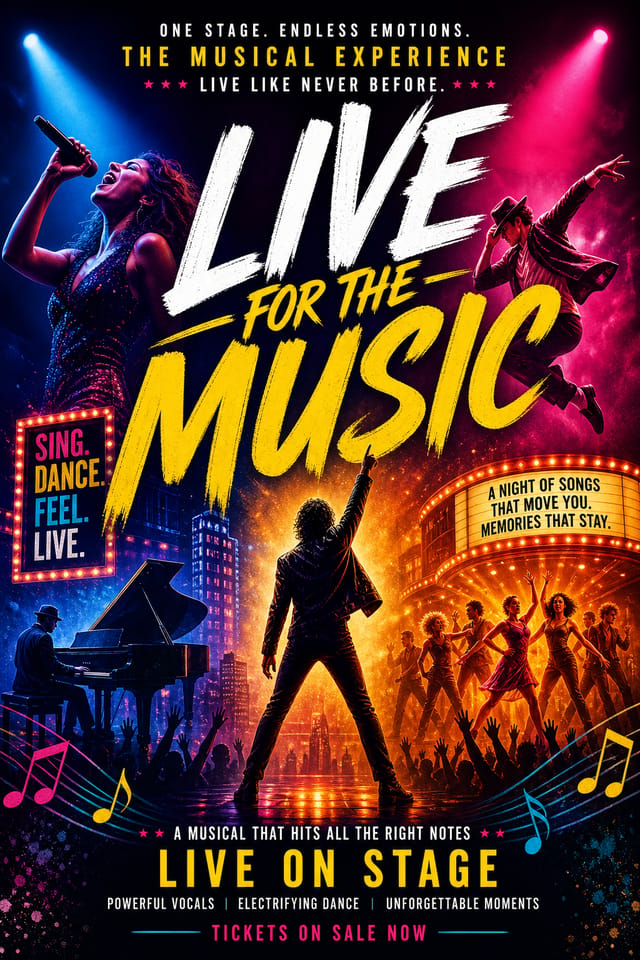 Musical Poster — vibrant style poster