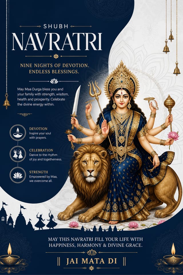 Navratri Poster — corporate style poster