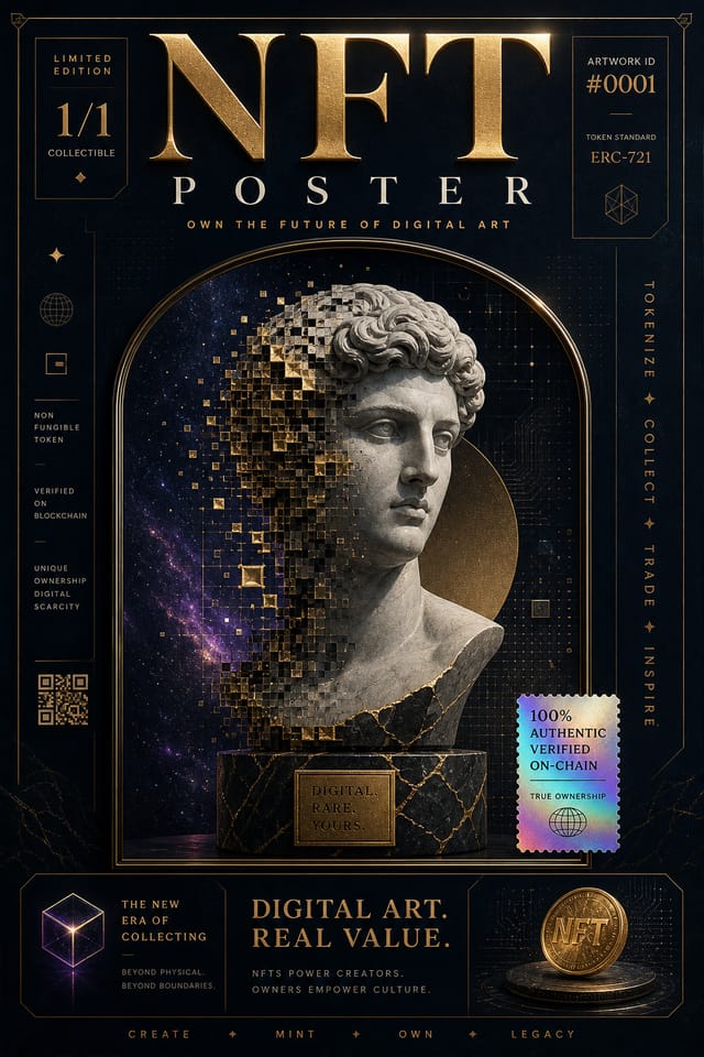 NFT Poster — elegant style poster