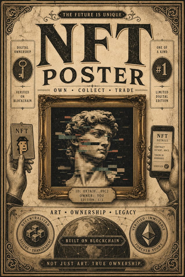 NFT Poster — vintage style poster