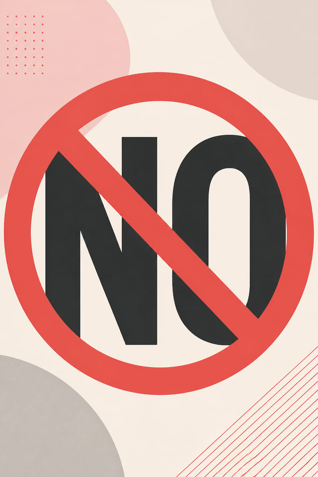 No — modern style poster