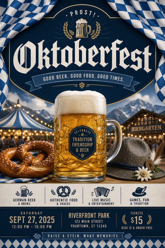 Oktoberfest Poster — corporate style poster