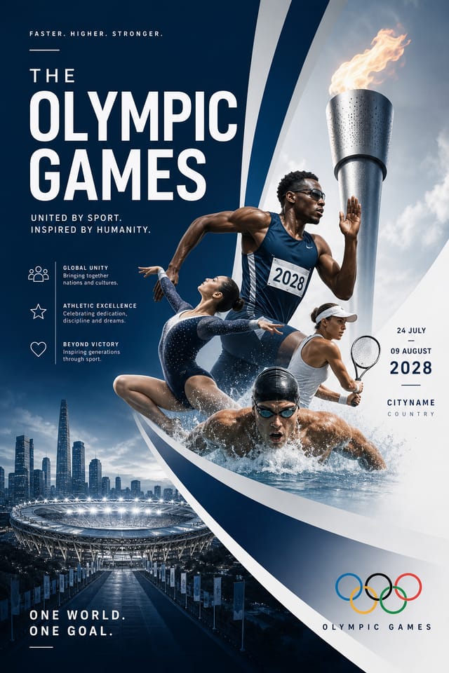 Olympic Games Poster — corporate style poster