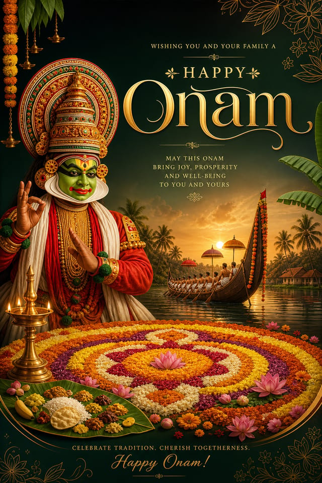 Onam Poster — elegant style poster