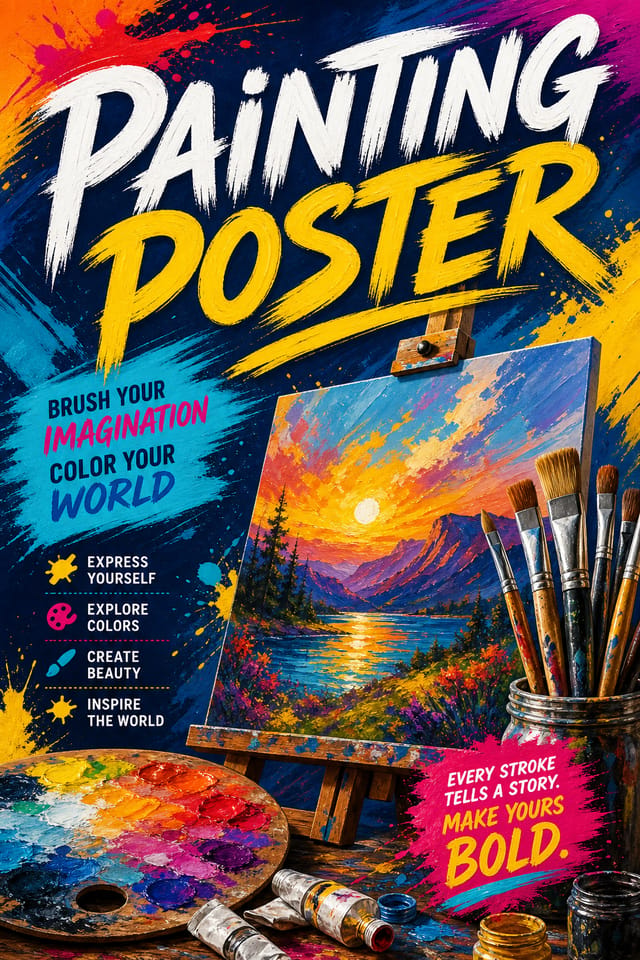 Painting Poster — vibrant style poster
