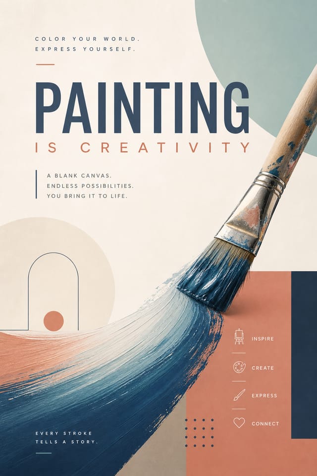 Painting Poster — modern style poster