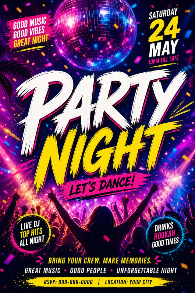 Party Poster — vibrant style poster