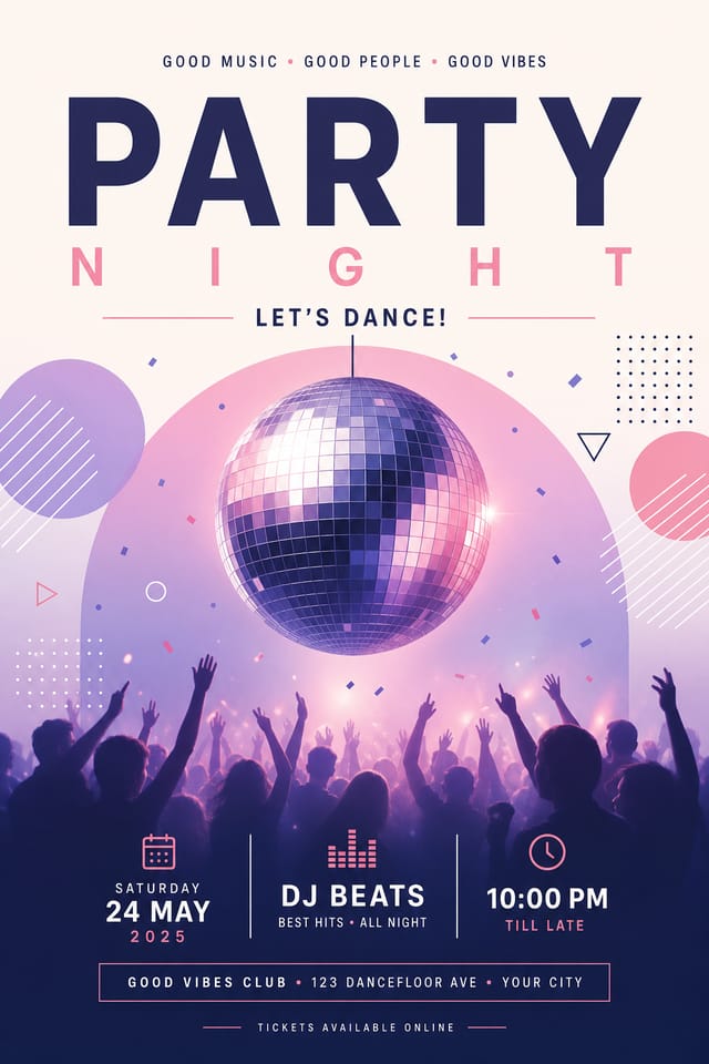 Party Poster — modern style poster
