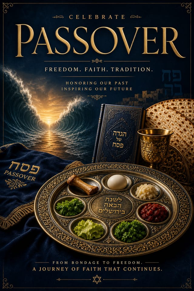 Passover Poster — elegant style poster