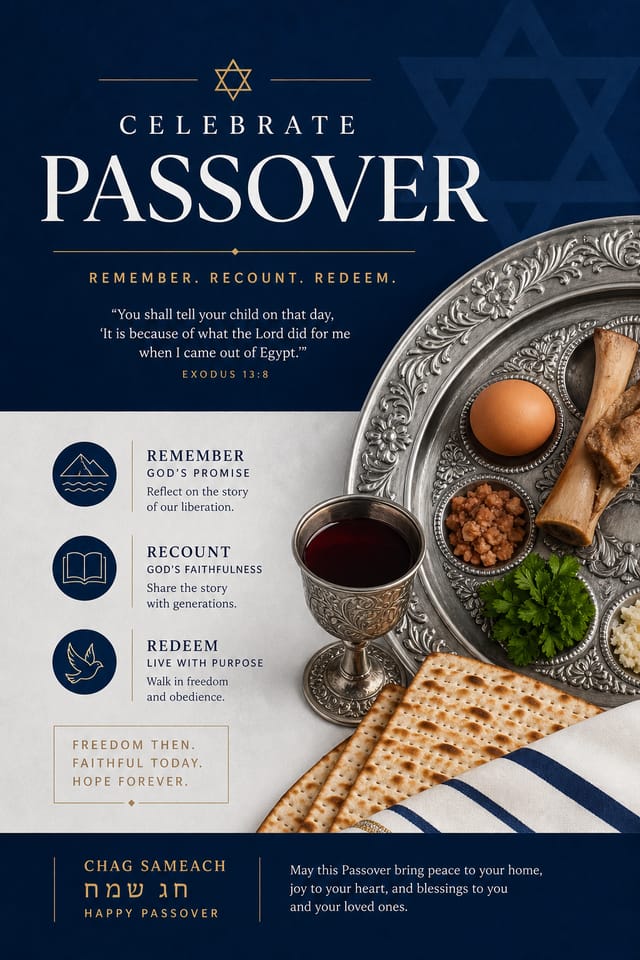 Passover Poster — corporate style poster