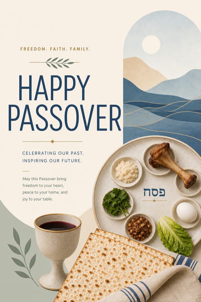 Passover Poster — modern style poster