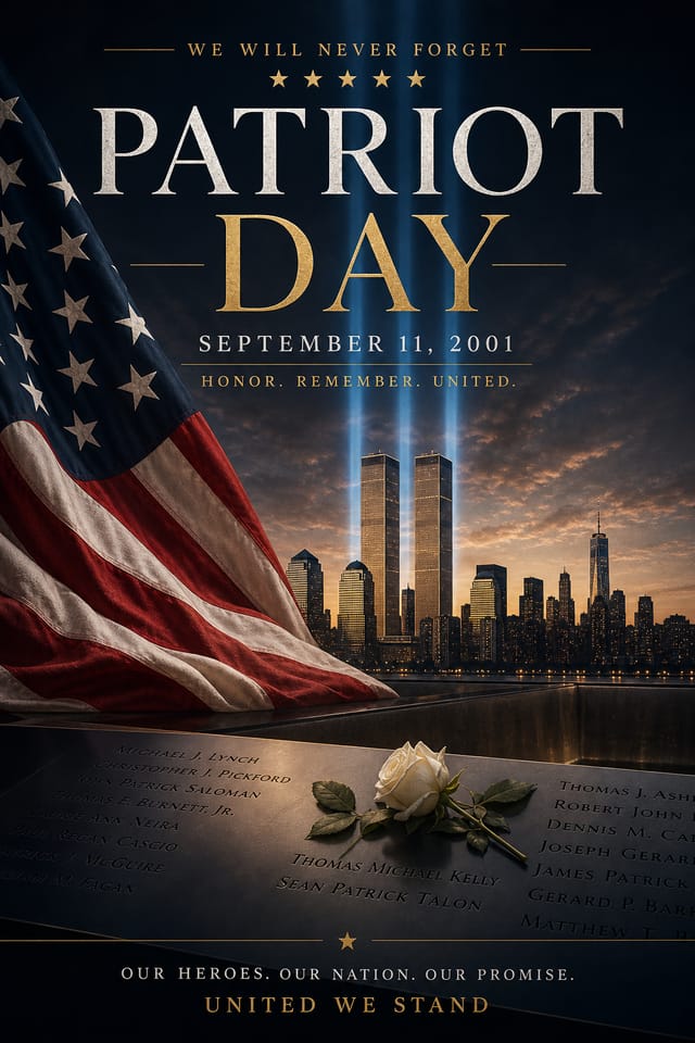 Patriot Day Poster — elegant style poster
