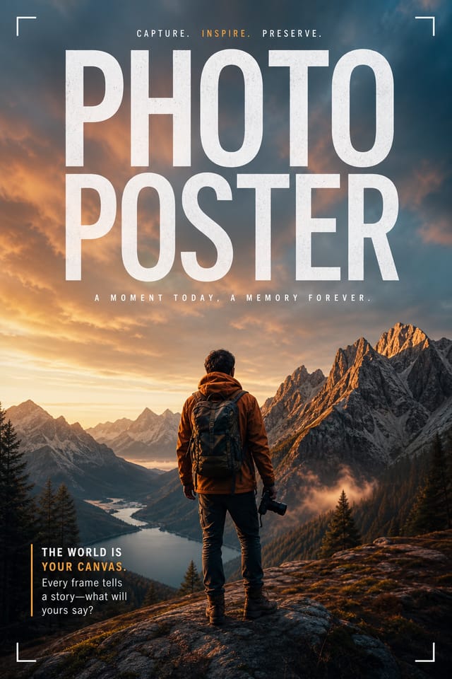 Photo Poster — photo-realistic style poster
