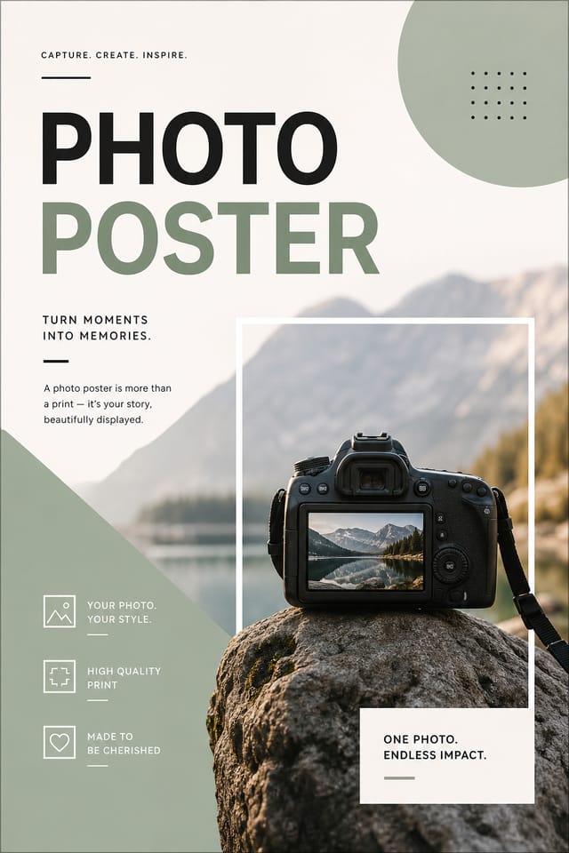 Photo Poster — modern style poster