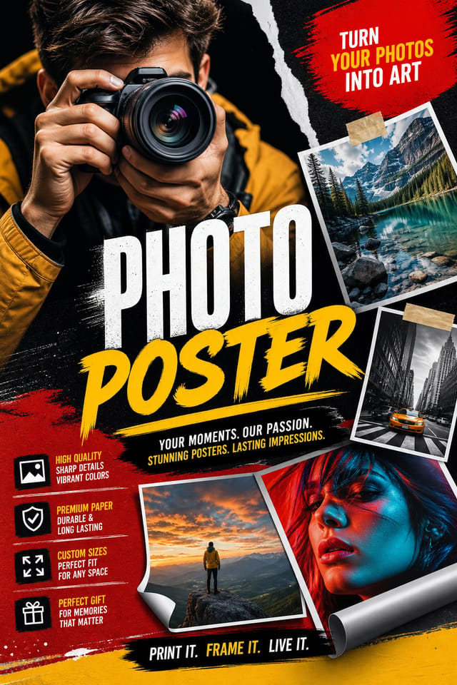 Photo Poster — vibrant style poster