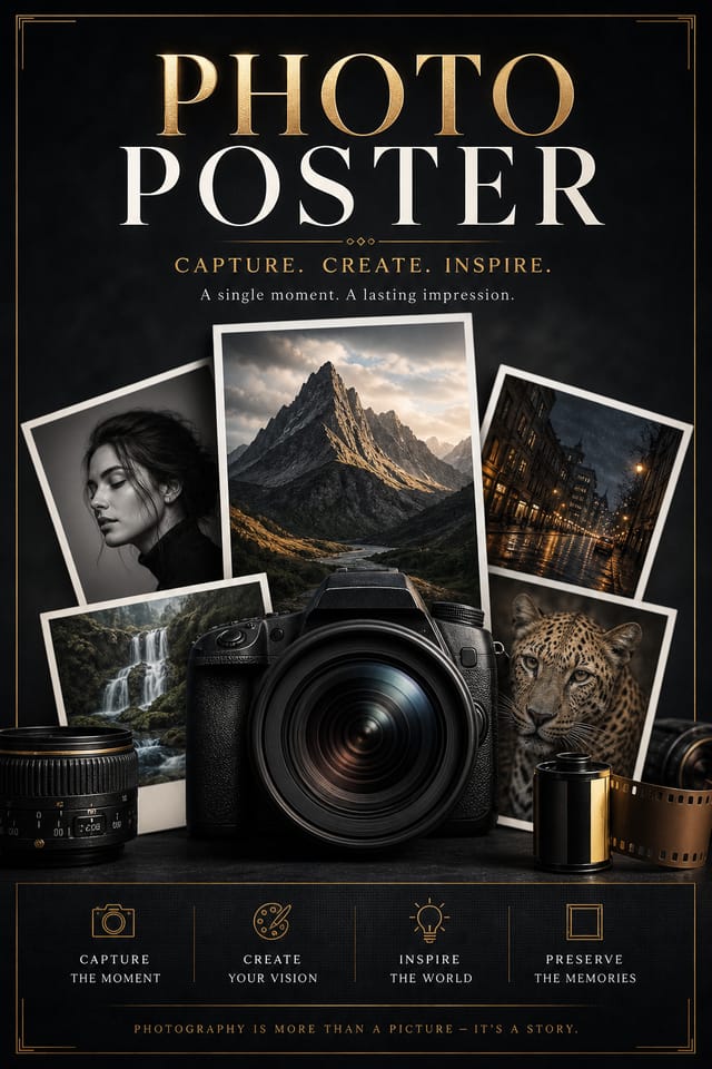 Photo Poster — elegant style poster