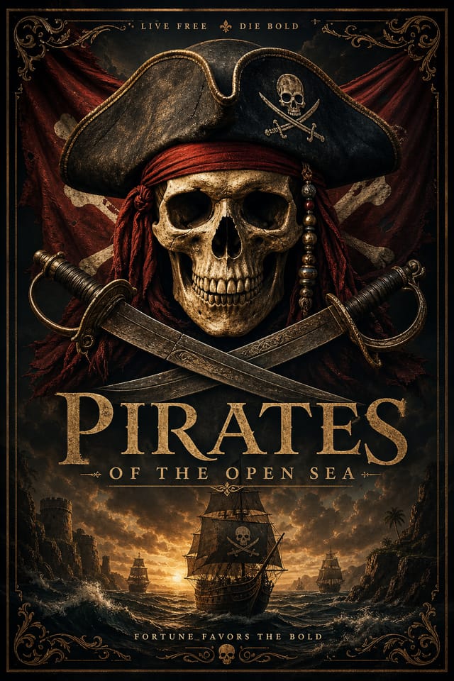 Pirate Poster — elegant style poster