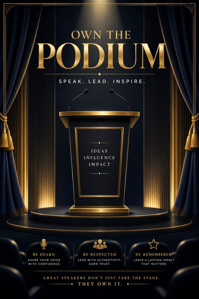 Podium Poster — elegant style poster