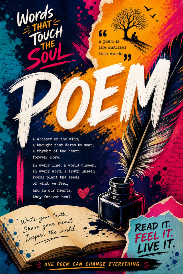 Poem Poster — vibrant style poster