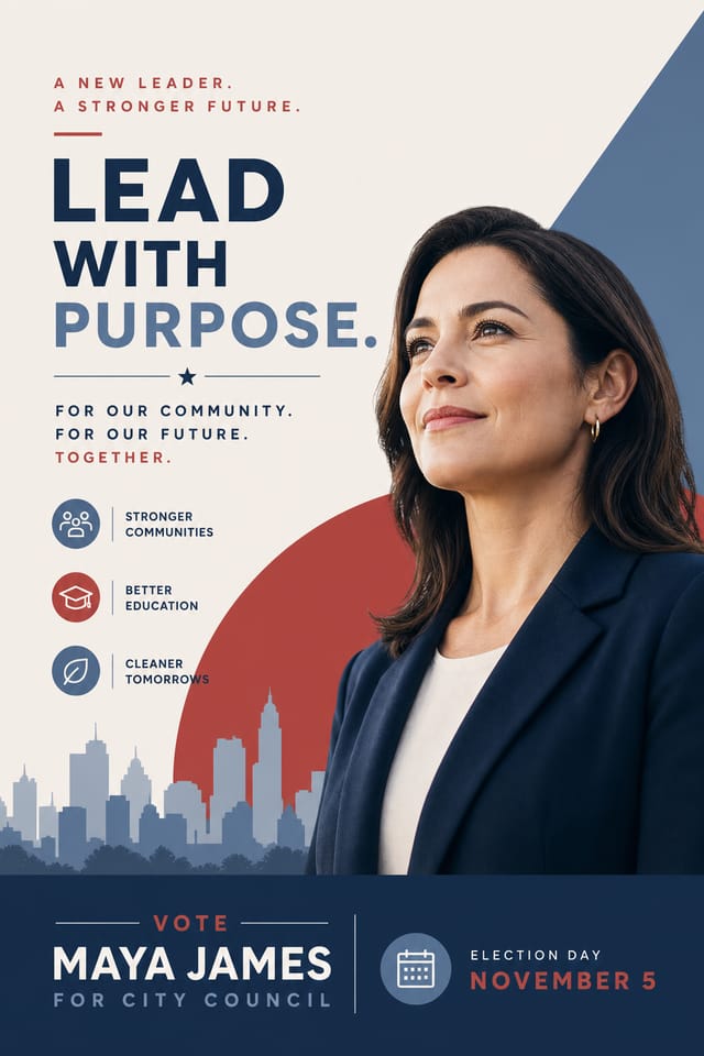 Political Poster — modern style poster