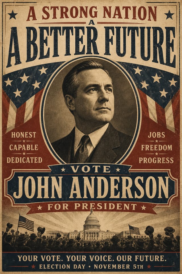 Political Poster — vintage style poster