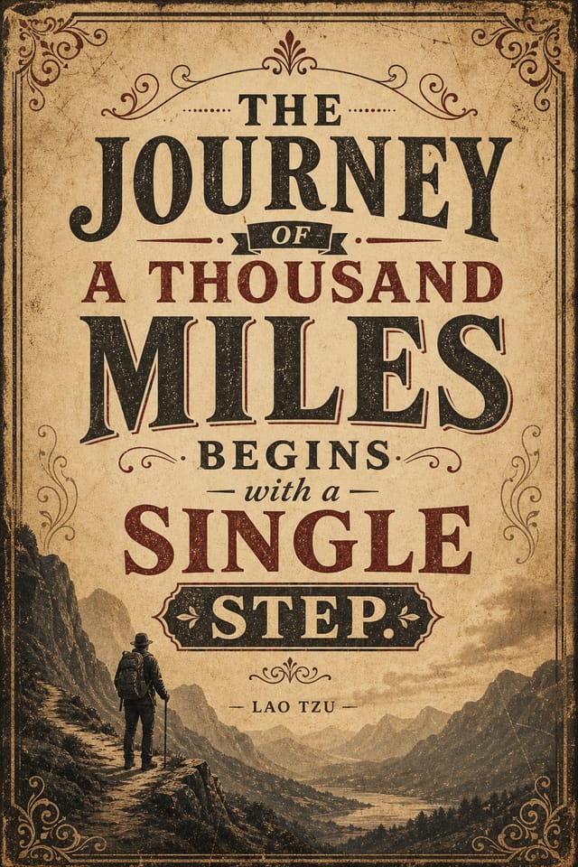Quote Poster — vintage style poster