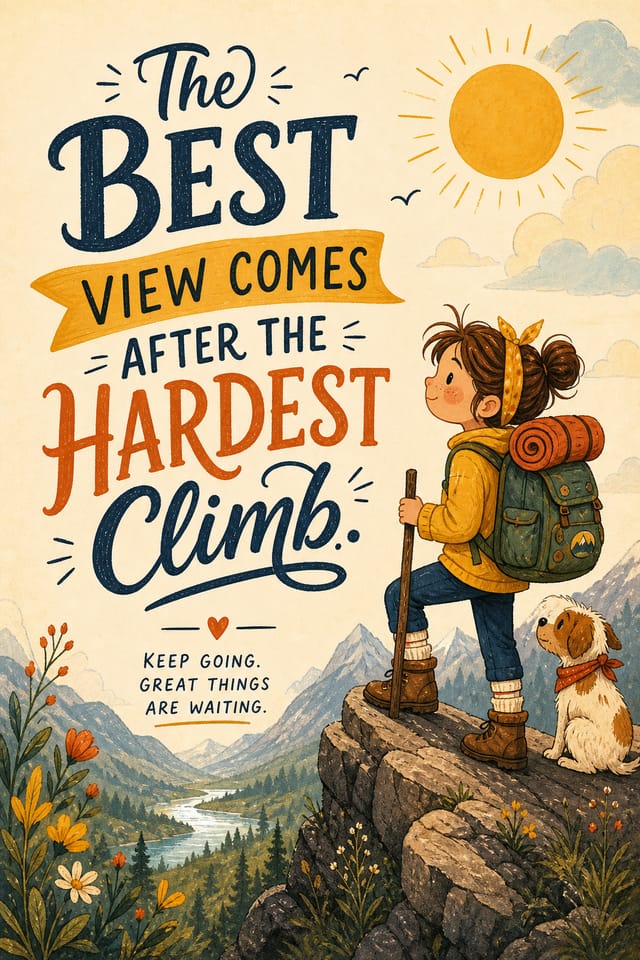 Quote Poster — illustration style poster
