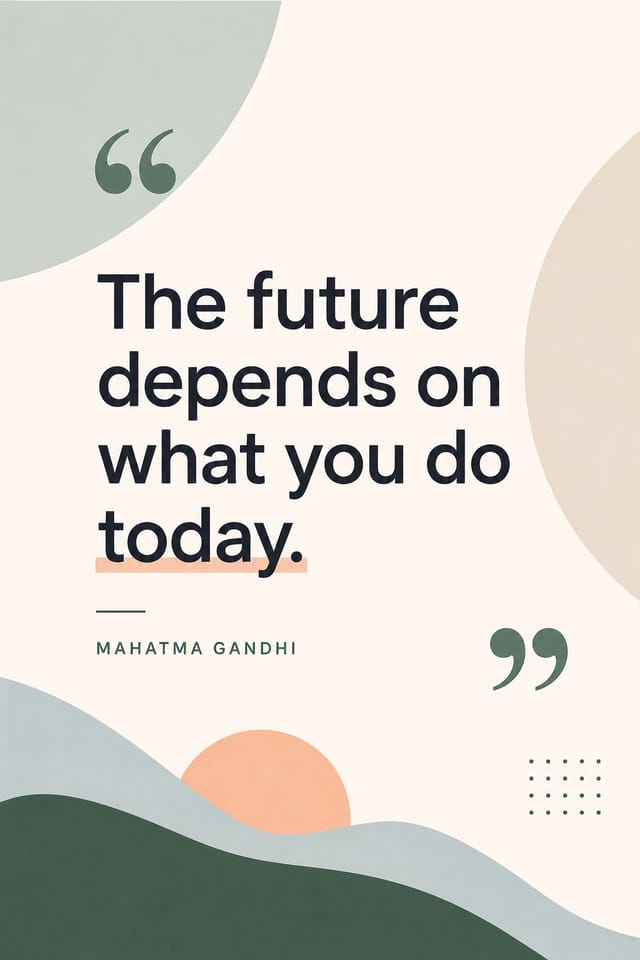 Quote Poster — modern style poster