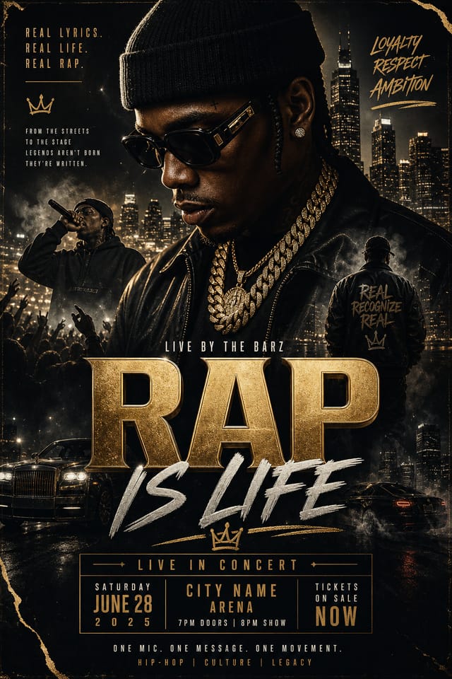 Rap Poster — elegant style poster